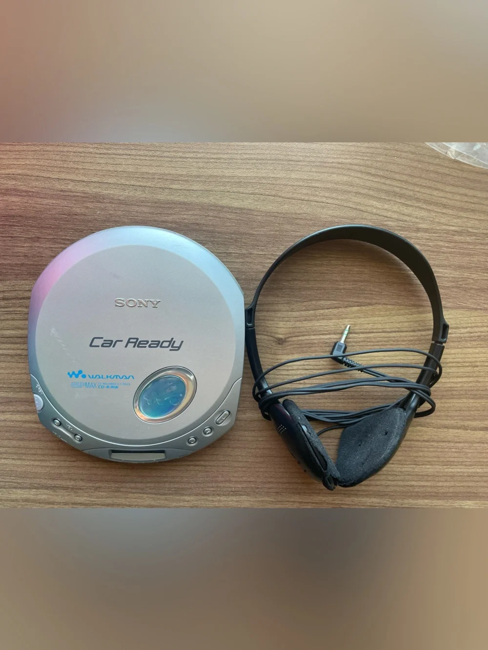 Vintage Sony Walkman Car Ready CD Player (Model D-E356CK) with Headphones
